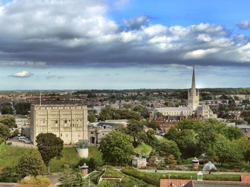 Norwich castle cathedral